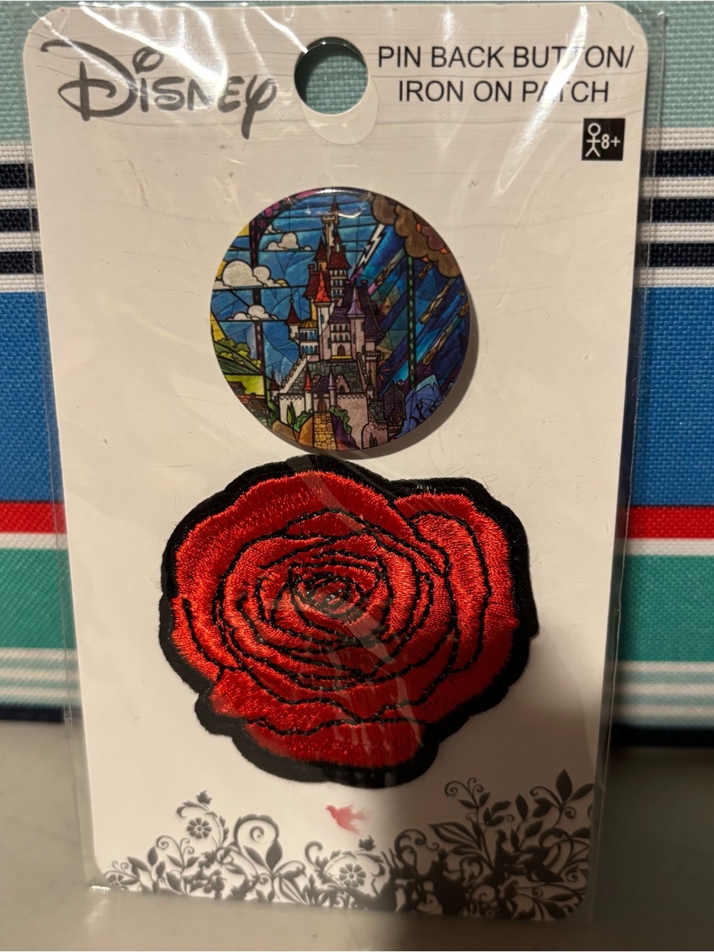 Disney Packaging Card with Red Accent